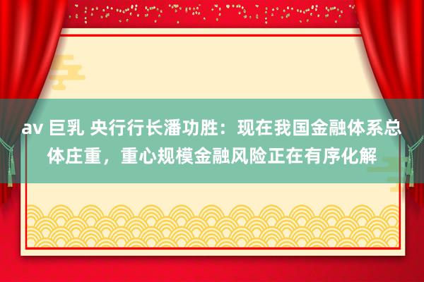 av 巨乳 央行行长潘功胜：现在我国金融体系总体庄重，重心规模金融风险正在有序化解