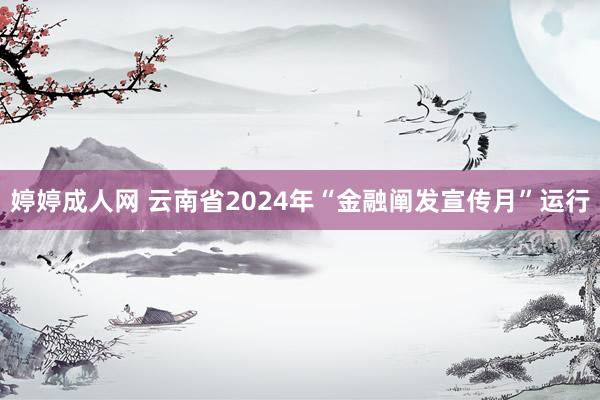 婷婷成人网 云南省2024年“金融阐发宣传月”运行