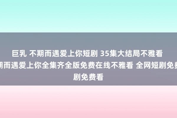 巨乳 不期而遇爱上你短剧 35集大结局不雅看 不期而遇爱上你全集齐全版免费在线不雅看 全网短剧免费看